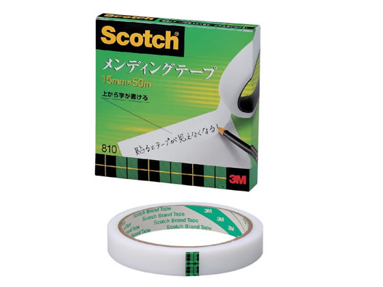 3M スコッチ メンディングテープ 15mm×50m 大巻 810-3-15 1巻（ご注文単位1巻)【直送品】