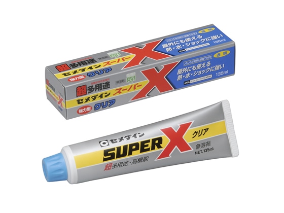 セメダイン スーパーX クリア 135ml AX-041 1本（ご注文単位1本)【直送品】