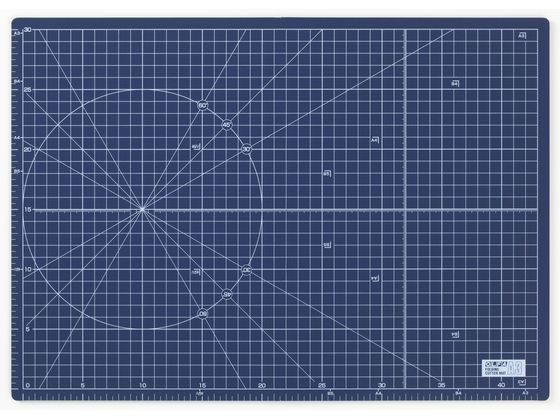オルファ ふたつ折りカッターマット A3 ネイビー 223BSNV 1枚（ご注文単位1枚)【直送品】