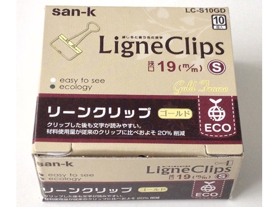 サンケーキコム リーンクリップ ゴールド S 10個 LC-S10GD 1箱（ご注文単位1箱)【直送品】