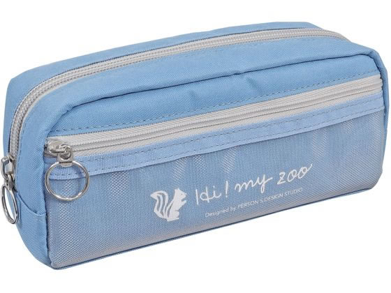 クツワ HI!MY ZOO ポケット付 ペンケース リス HZ035C 1個（ご注文単位1個)【直送品】