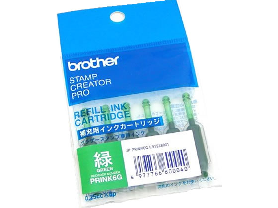 ブラザー 使いきりタイプ補充インク 緑 PRINK6G 1個（ご注文単位1個)【直送品】