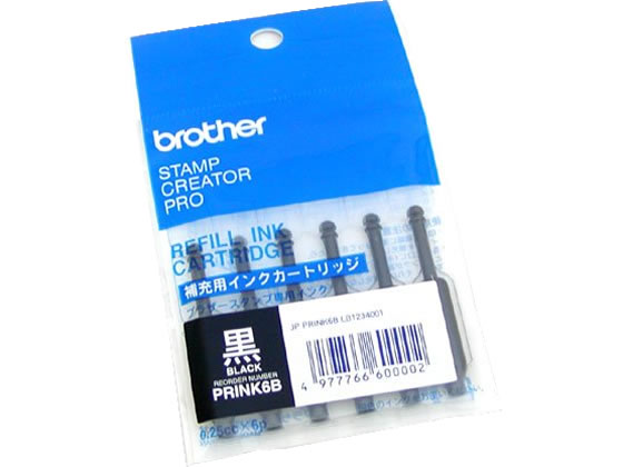 ブラザー 使いきりタイプ補充インク 黒 PRINK6B 1個（ご注文単位1個)【直送品】