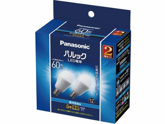 パナソニック LED電球E17口金2個60形相当 LDA7DGE17SK62T 1個（ご注文単位1個)【直送品】