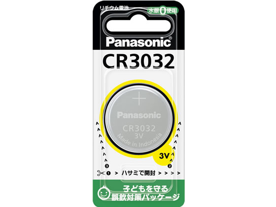 パナソニック コイン形リチウム電池 CR3032 1個（ご注文単位1個)【直送品】