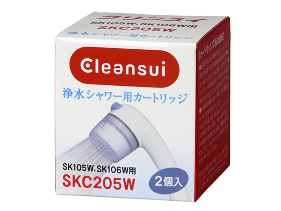 三菱ケミカル クリンスイ 浄水シャワー交換カートリッジ2個 SKC205W 1箱（ご注文単位1箱)【直送品】