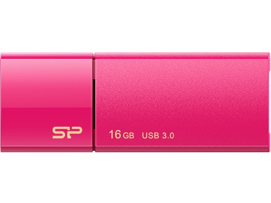 シリコンパワー USB3.0 スライド式USBメモリ 16GB ピンク 1個（ご注文単位1個)【直送品】