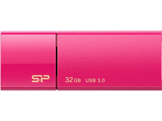 シリコンパワー USB3.0 スライド式USBメモリ 32GB ピンク 1個（ご注文単位1個)【直送品】