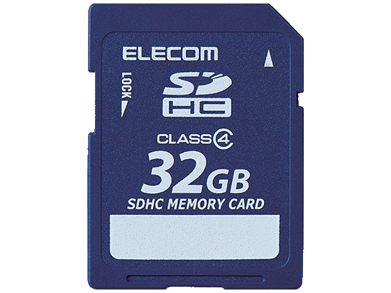 エレコム SDHCカード Class4 データ復旧サービス付 32GB 1個（ご注文単位1個)【直送品】