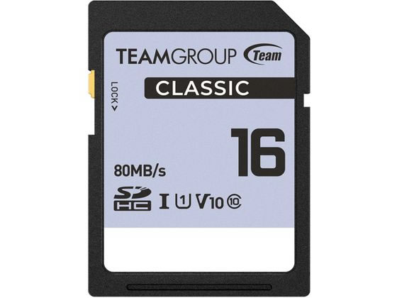 TEAM SDHC UHS-I U1 Classicシリーズ16GB TSDHC16GIV1001 1枚（ご注文単位1枚)【直送品】