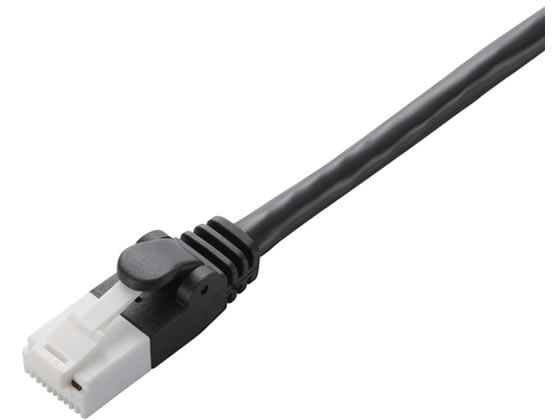 エレコム CAT6対応 LANケーブル 1mブラック LD-GPT BK1 RS 1本（ご注文単位1本)【直送品】