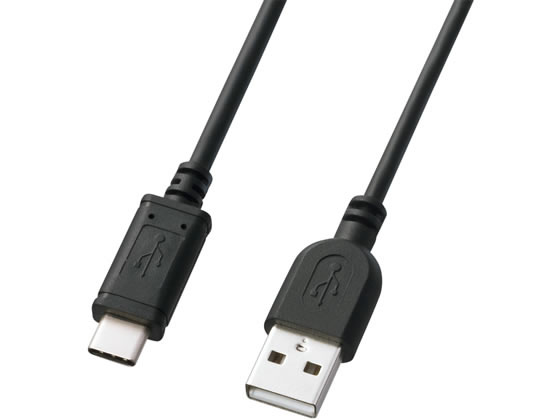 サンワサプライ USB2.0 Type C-Aケーブル 1m ブラック KU-CA10K 1本（ご注文単位1本)【直送品】