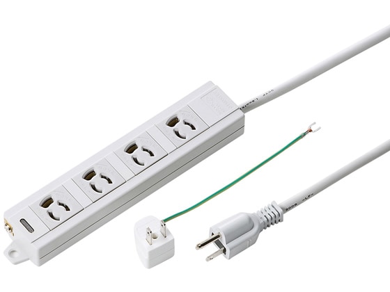 サンワサプライ 電源タップ 3P・4個口 10m TAP-MG341N2-10 1個（ご注文単位1個)【直送品】