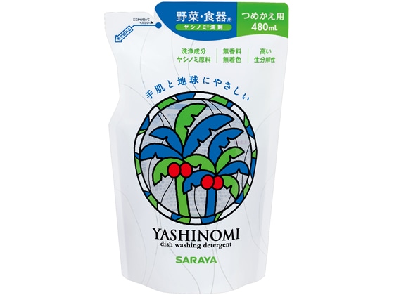 サラヤ ヤシノミ洗剤 詰替用 480ml 1個（ご注文単位1個)【直送品】