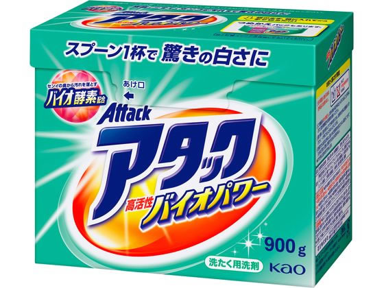 KAO アタック 高活性バイオパワー 大 900g 1個（ご注文単位1個)【直送品】