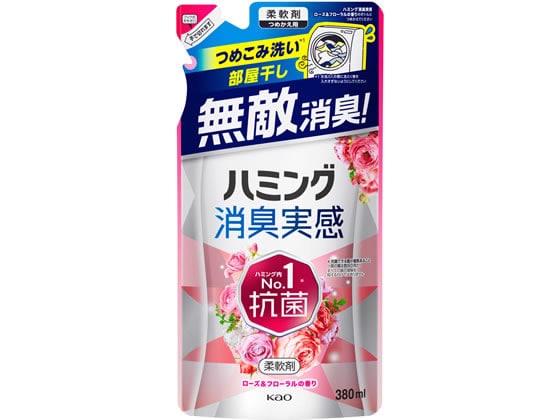 KAO ハミング消臭実感 ローズ&フローラルの香り 詰替 380ml 1個（ご注文単位1個)【直送品】