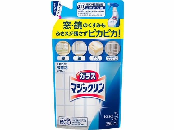 KAO ガラスマジックリン 詰替用 350ml 1個（ご注文単位1個)【直送品】