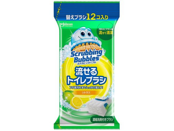 ジョンソン 流せるトイレブラシ シトラス替え 12個 1パック（ご注文単位1パック)【直送品】