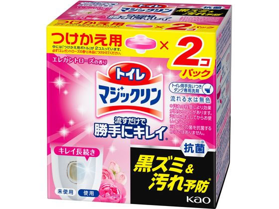 KAO トイレマジックリン流すだけで勝手にキレイ エレガントローズ付替2コ 1箱（ご注文単位1箱)【直送品】