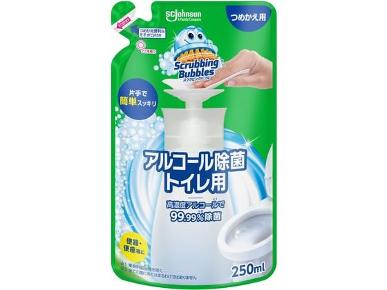 ジョンソン スクラビングバブル アルコール除菌トイレ用 詰替用 250ml 1個（ご注文単位1個)【直送品】