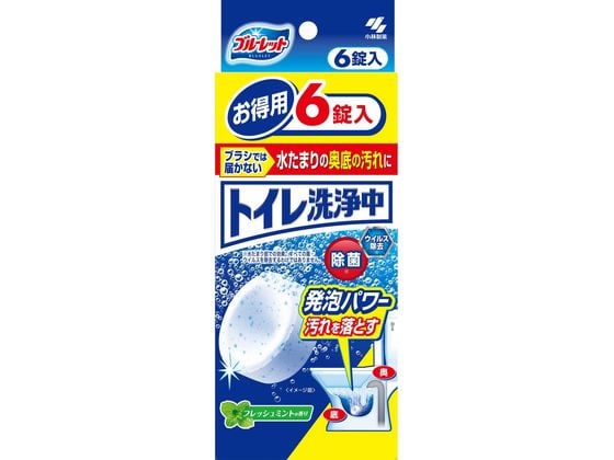 小林製薬 ブルーレットトイレ洗浄中 フレッシュミントの香り 6錠 1箱（ご注文単位1箱)【直送品】