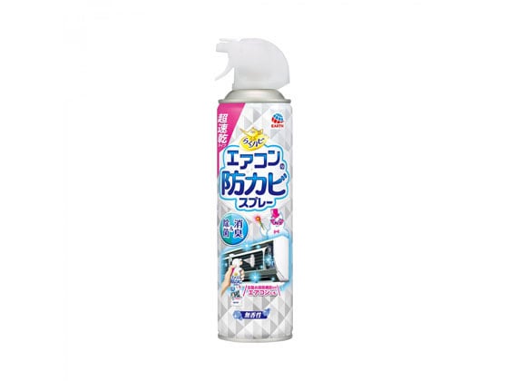 アース製薬 らくハピ エアコンの防カビスプレー 無香性(350ml) 1個（ご注文単位1個)【直送品】