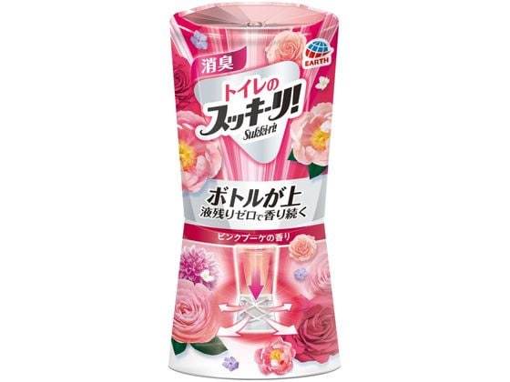 アース製薬 トイレのスッキーリ! ピンクブーケの香り 400mL 1個（ご注文単位1個)【直送品】