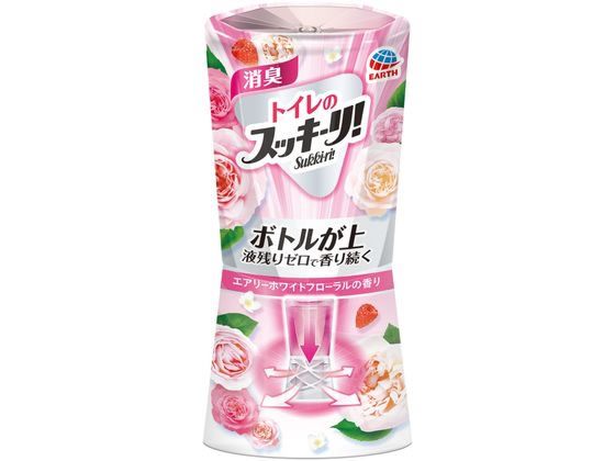 アース製薬 トイレのスッキーリ! エアリーホワイトフローラルの香り 400ml 1個（ご注文単位1個)【直送品】