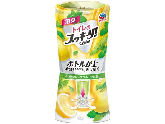 アース製薬 トイレのスッキーリ! 消臭芳香剤 ミントグレープフルーツ 400mL 1個（ご注文単位1個)【直送品】