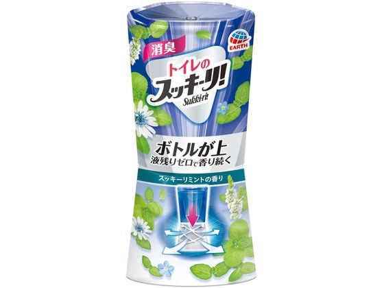 アース製薬 トイレのスッキーリ! 消臭芳香剤 スッキーリミント 400mL 1個（ご注文単位1個)【直送品】