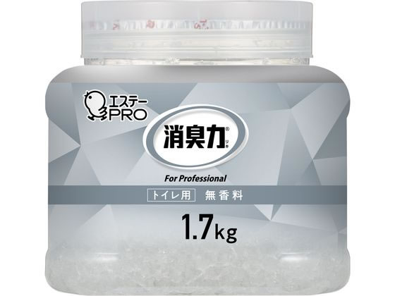 エステー 消臭力業務用クラッシュゲル トイレ 本体1.7kg 無香料 1個（ご注文単位1個)【直送品】