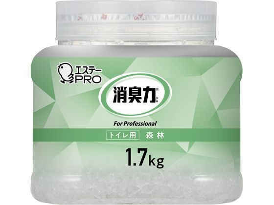 エステー 消臭力業務用クラッシュゲル トイレ 本体1.7kg 森林 1個（ご注文単位1個)【直送品】