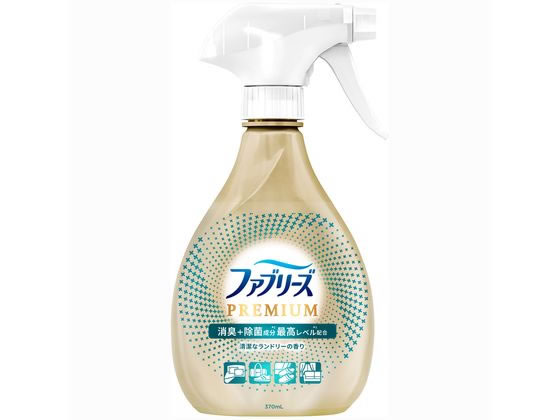 P&G ファブリーズ プレミアム 清潔なランドリーの香り 本体 370ml 1本（ご注文単位1本)【直送品】