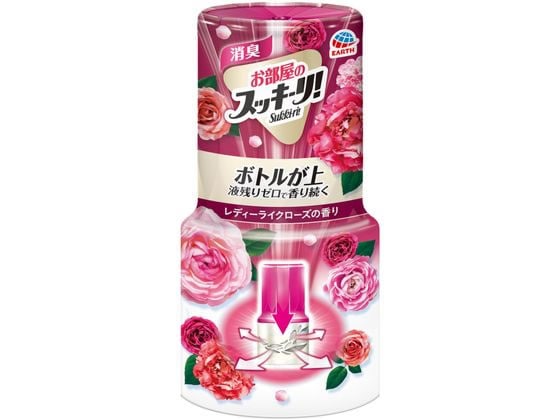 アース製薬 お部屋のスッキーリ 消臭芳香剤 レディライクロース 400mL 1個（ご注文単位1個)【直送品】