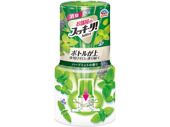 アース製薬 お部屋のスッキーリ 消臭芳香剤 ハーブミント 400mL 1個（ご注文単位1個)【直送品】