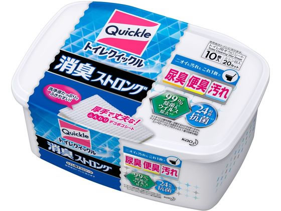 KAO トイレクイックル 消臭ストロング 本体 10枚 1個（ご注文単位1個)【直送品】