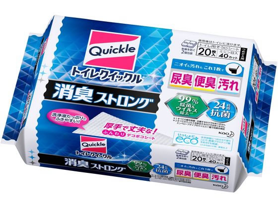 KAO トイレクイックル 消臭ストロング 詰替 20枚入 1パック（ご注文単位1パック)【直送品】