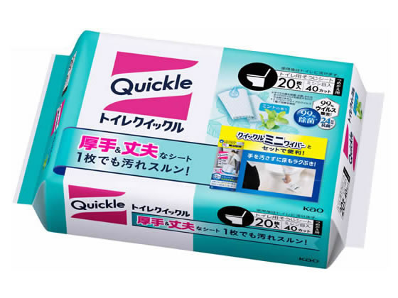 KAO トイレクイックル つめかえ用 20枚入 1パック（ご注文単位1パック)【直送品】