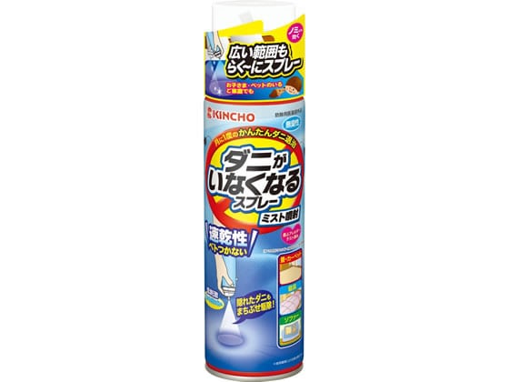 金鳥 ダニがいなくなるスプレー ミスト噴射 無臭性 200mL 1個（ご注文単位1個)【直送品】