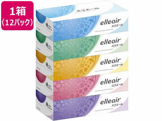 大王製紙 エリエール ティシュー 180組 5個×12パック 1箱（ご注文単位1箱)【直送品】