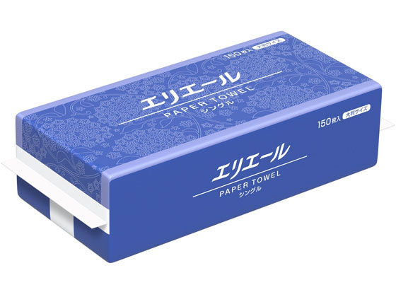 大王製紙 エリエール ペーパータオル シングル 大判 150枚 1パック（ご注文単位1パック)【直送品】