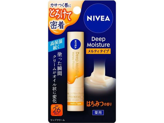 KAO ニベア ディープモイスチャーリップ メルティタイプ はちみつ 2.2g 1本（ご注文単位1本)【直送品】