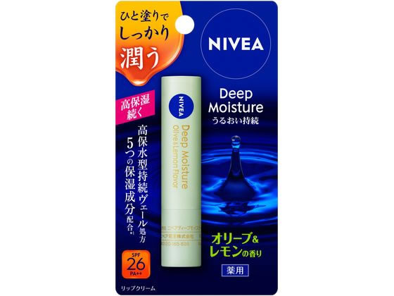 KAO ニベア ディープモイスチャーリップ オリーブ&レモンの香り 2.2g 1本（ご注文単位1本)【直送品】