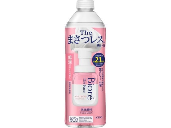 KAO ビオレ ザ・フェイス 泡洗顔料 ディープモイスト 詰替用 340ml 1本（ご注文単位1本)【直送品】