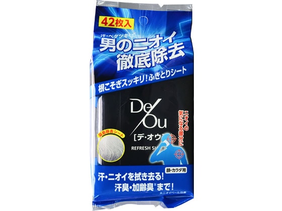 ロート製薬 デ・オウ リフレッシュシート 42枚入 1パック（ご注文単位1パック)【直送品】