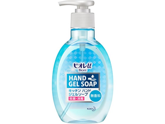 KAO ビオレu キッチンハンドジェルソープ 無香料 ポンプ 250ml 1本（ご注文単位1本)【直送品】