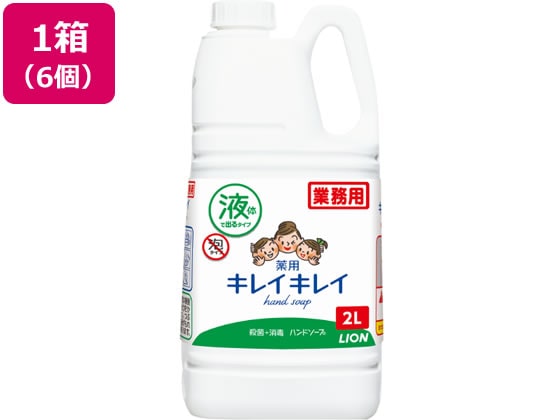 ライオンハイジーン キレイキレイ薬用ハンドソープ 2L×6個 1箱（ご注文単位1箱)【直送品】