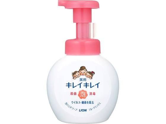 LION キレイキレイ薬用泡ハンドソープ フルーツミックス ポンプ 250ml 1本（ご注文単位1本)【直送品】