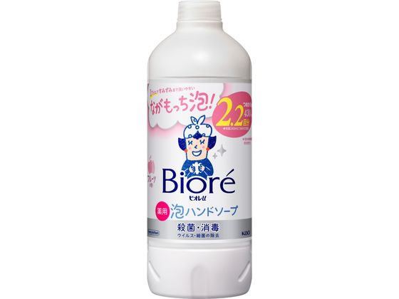 KAO ビオレu 泡ハンドソープ フルーツの香り 詰替用 430ml 1本（ご注文単位1本)【直送品】