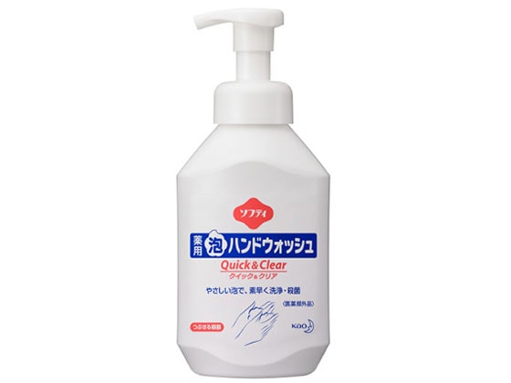 花王 ソフティ 薬用泡ハンドウォッシュ クイック&クリア 500mL 業務用 1本（ご注文単位1本)【直送品】